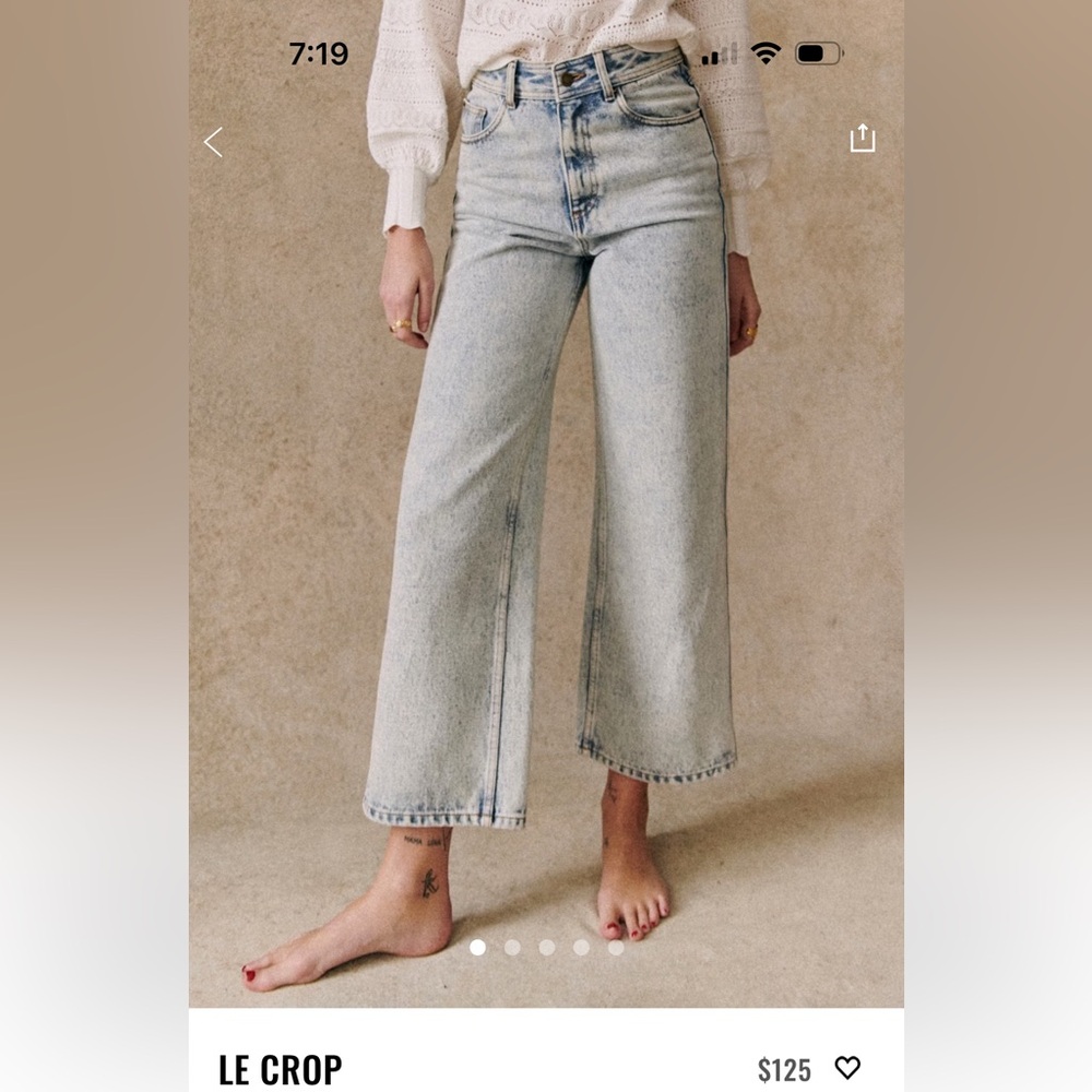 Sezane Le Crop - Edge Blue